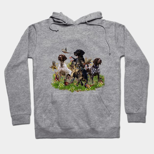 German Shorthaired Pointer Hoodie by German Wirehaired Pointer 